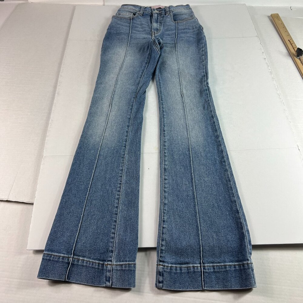 Revice Jean Women 24x32* Venus Flare Star High Rise Blue Front Seam Denim Tag 27